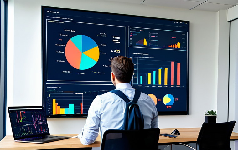 **

"A data scientist, fully clothed in professional attire, analyzing a colorful data visualization on a large screen in a modern office. The scene includes charts and graphs illustrating marketing analytics and customer segmentation. Safe for work, appropriate content, perfect anatomy, correct proportions, natural pose, high quality."

**