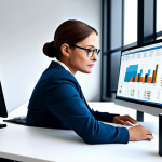**

A professional data analyst in a modern office setting, fully clothed in modest business attire, working at a computer, analyzing data, safe for work, appropriate content, perfect anatomy, natural proportions, professional, family-friendly, high-quality rendering.

**