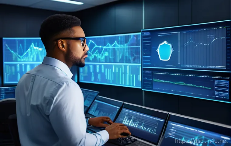 데이터과학을 위한 클라우드 플랫폼 비교 - **Prompt:** A focused female data engineer, wearing a sleek tech jumpsuit, intently observes multipl...